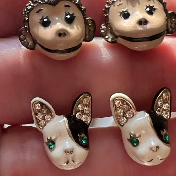 Betsy Johnson earrings. Both pair for one price! - Picture 3 of 4